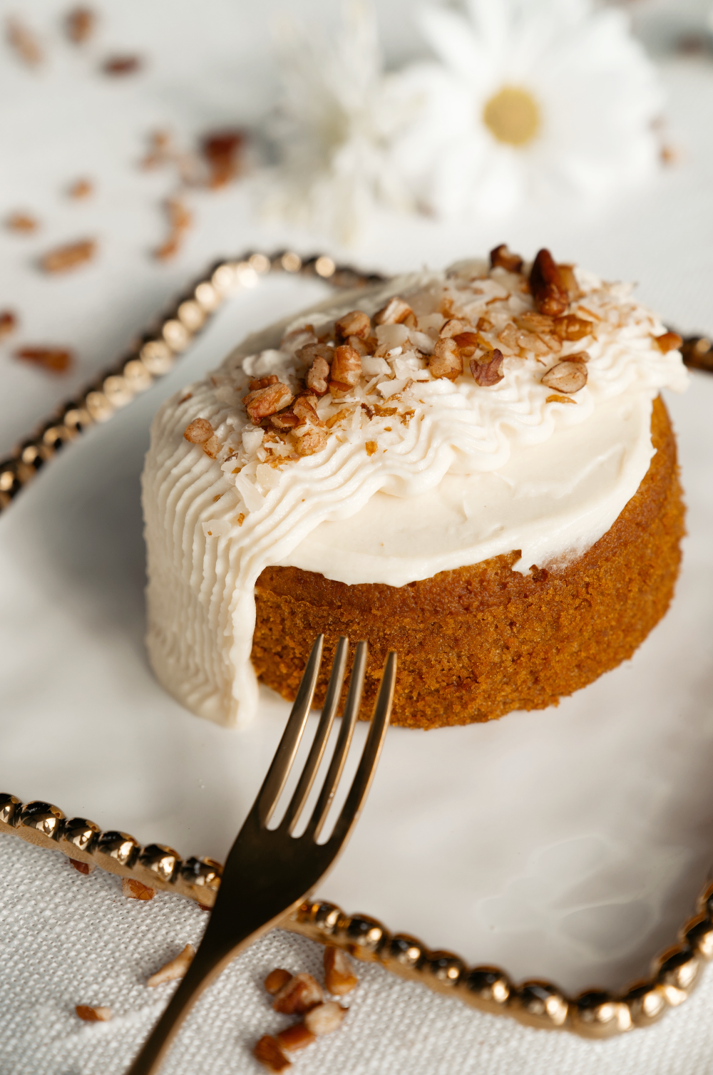 Mini Signature Carrot Cake with Pecans & Almonds