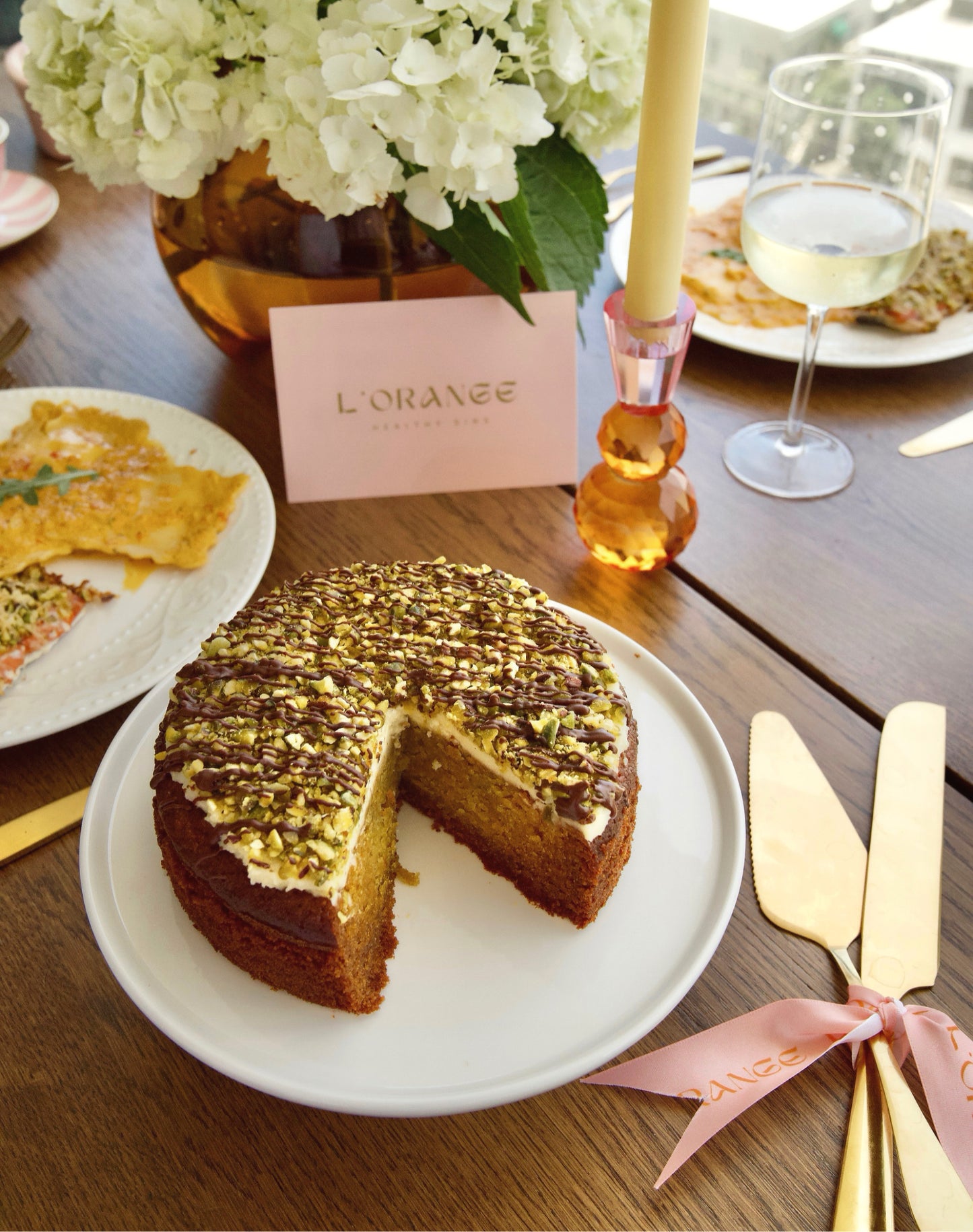 Pistachio Crunch Signature Cake